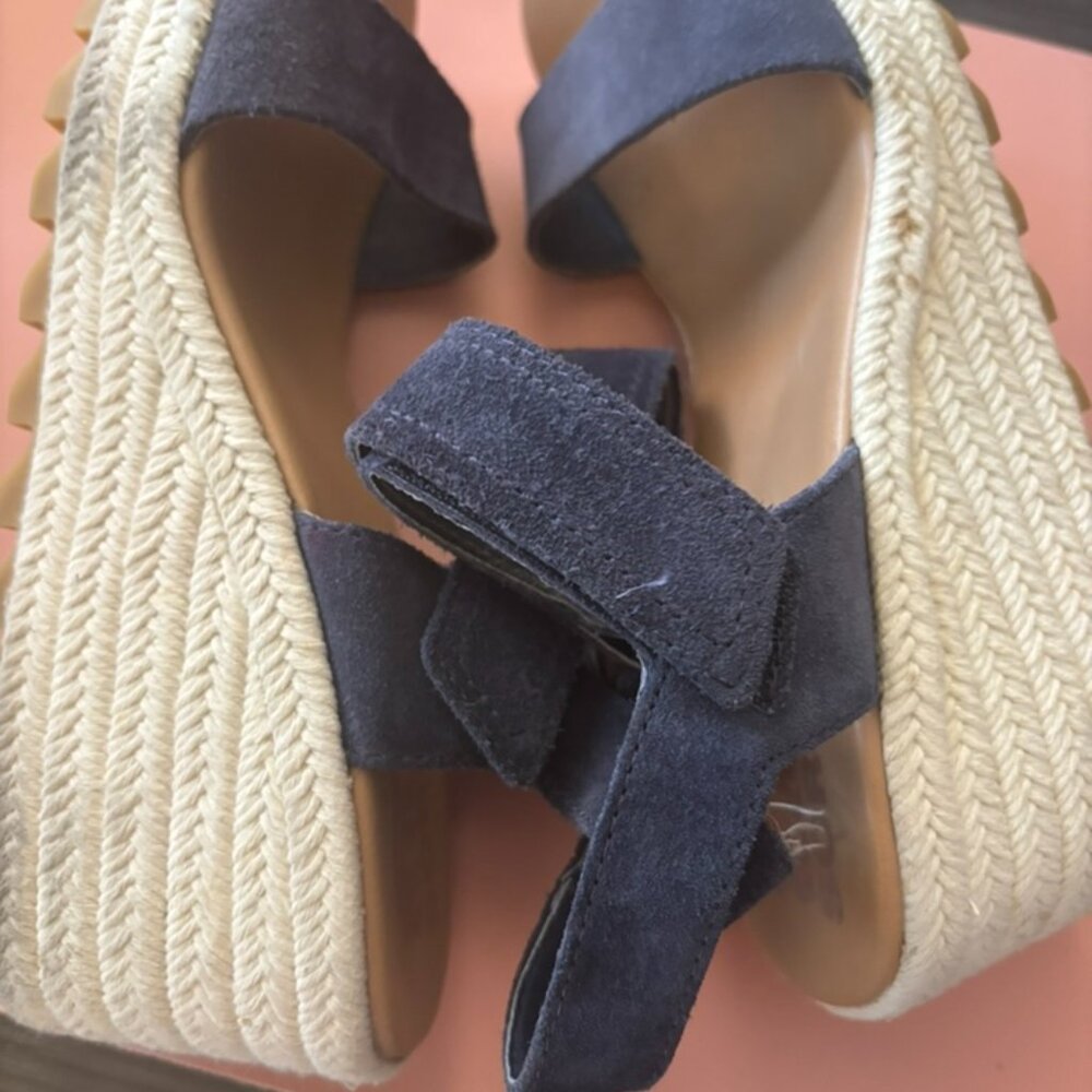 Sorel Navy Espadrille Wedge - Picture 8 of 9